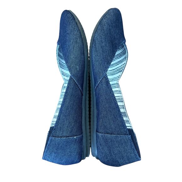Coach and Four Denim Almond Toe Melitta Flat size 9 - Picture 3 of 6